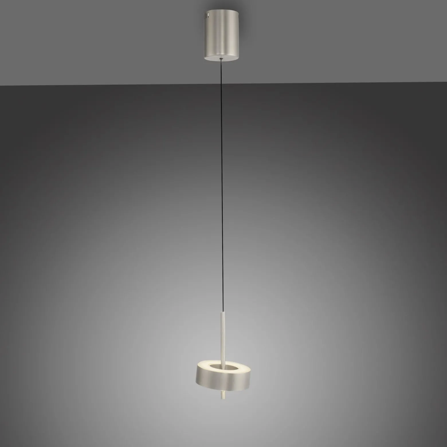 Paul Neuhaus Smart LED-ripustusvalaisin Q-Rotate alumiini Ø 14 cm