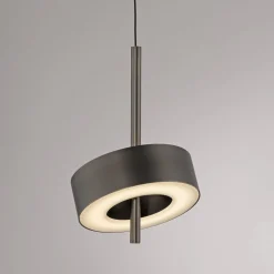 Paul Neuhaus Smart LED-ripustusvalaisin Q-Rotate tummanruskea Ø14cm