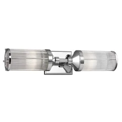 Paulson-LED-seinävalaisin IP44 2 lamppua, L 58,4cm