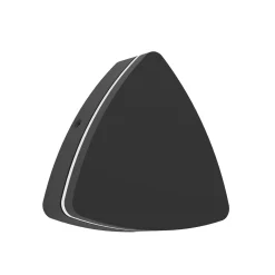 Pedersano-LED-ulkoseinälamppu, musta, leveys 14 cm, kolmionmuotoinen