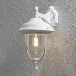 Pelkistetty ulkoseinävalaisin PARMA riippuva valk.