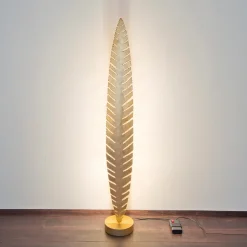 PIETRO-lattiavalaisin, kullanvärinen, korkeus 152 cm, metallia, 6 x G4