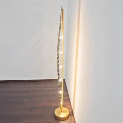 PIETRO-lattiavalaisin, kullanvärinen, korkeus 152 cm, metallia, 6 x G4
