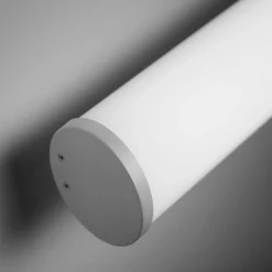 Pirgos LED-seinävalaisin, 100 cm leveä, valkoinen, muovia