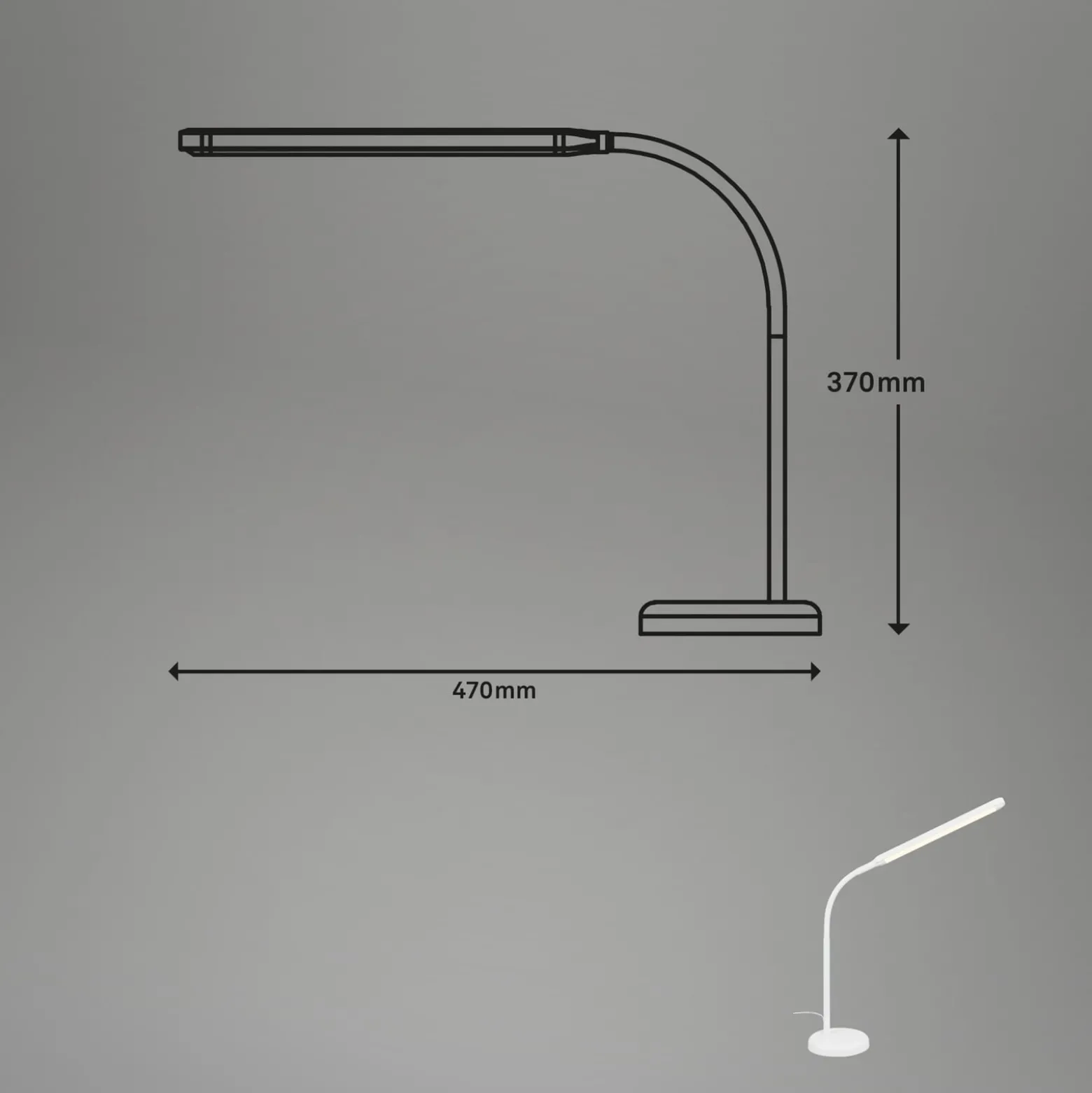 Pivaz LED-pöytävalaisin, kosketushimmentimellä, valkoinen