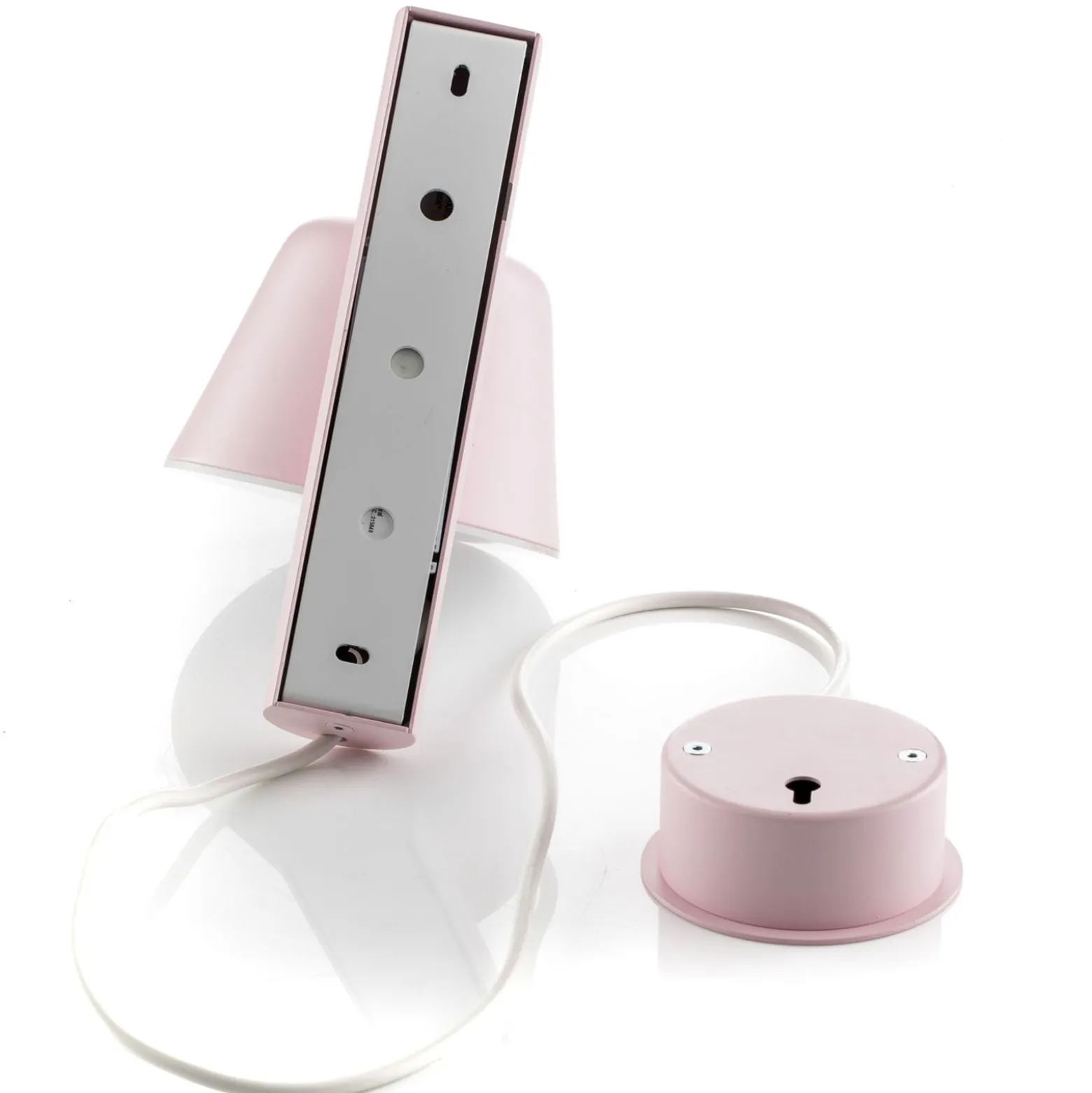 Prandina Bima W1 USB -LED-seinävalaisin, roosa