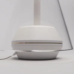 Prandina Shuttle -LED-pöytälamppu IP44 valkoinen