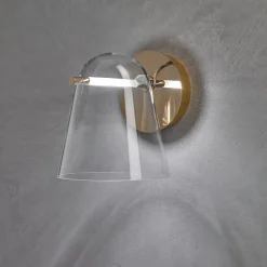 Prandina Sino W3 -LED-seinävalaisin kirkas/kulta