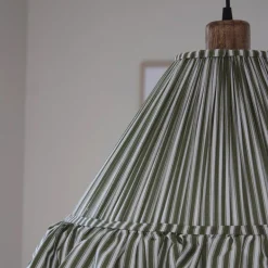 PR Home Estrid-riippuvalo, sammalvihreä, kangas, Ø 40 cm, E27