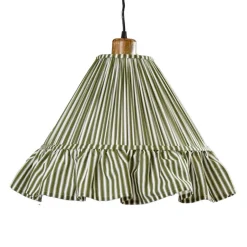 PR Home Estrid-riippuvalo, sammalvihreä, kangas, Ø 40 cm, E27