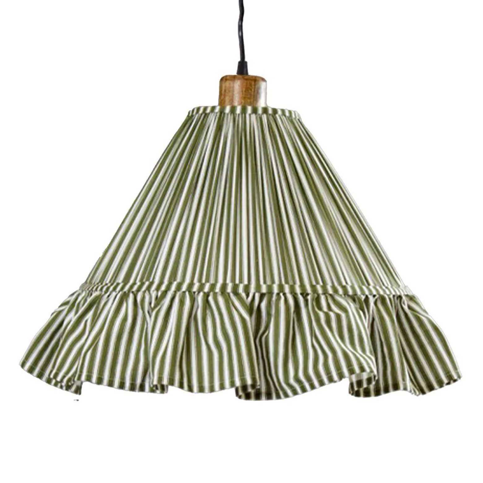 PR Home Estrid-riippuvalo, sammalvihreä, kangas, Ø 40 cm, E27