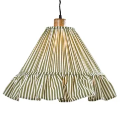 PR Home Estrid-riippuvalo, sammalvihreä, kangas, Ø 40 cm, E27