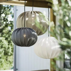 PR Home Hilma -ulkoriippuvalo, valkoinen Ø 40 cm
