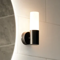 PR Home kylpyhuoneen seinävalaisin Beta, musta, IP44