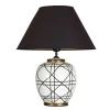 PR Home pöytävalaisin New York, musta, korkeus 45 cm, keraaminen