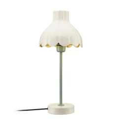 PR Home Wera pöytävalaisin, kerma/vihreä, korkeus 47 cm, metallia