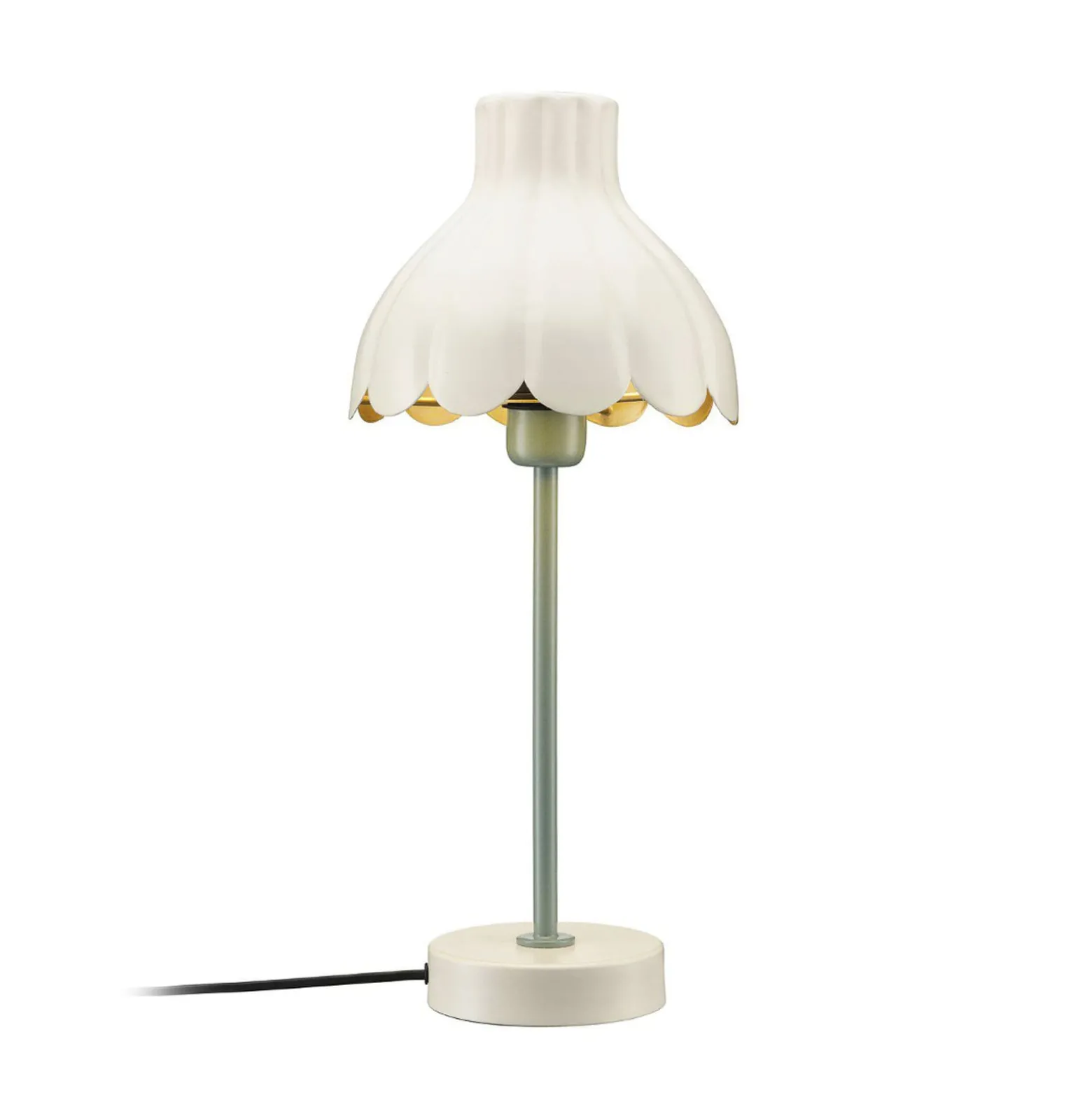 PR Home Wera pöytävalaisin, kerma/vihreä, korkeus 47 cm, metallia