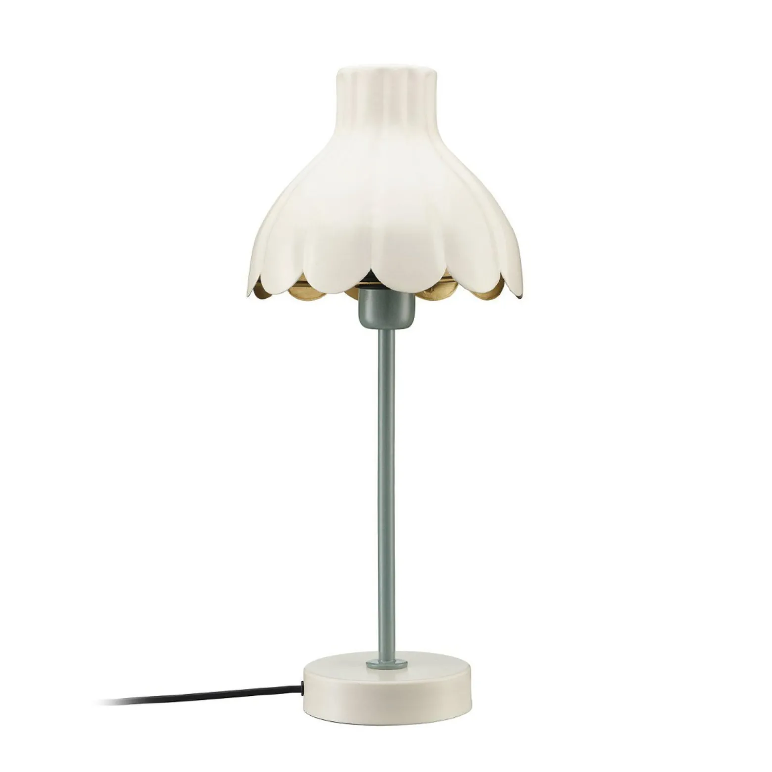 PR Home Wera pöytävalaisin, kerma/vihreä, korkeus 47 cm, metallia