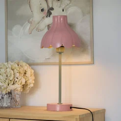 PR Home Wera pöytävalaisin, vaaleanpunainen/vihreä, korkeus 47 cm, metallia