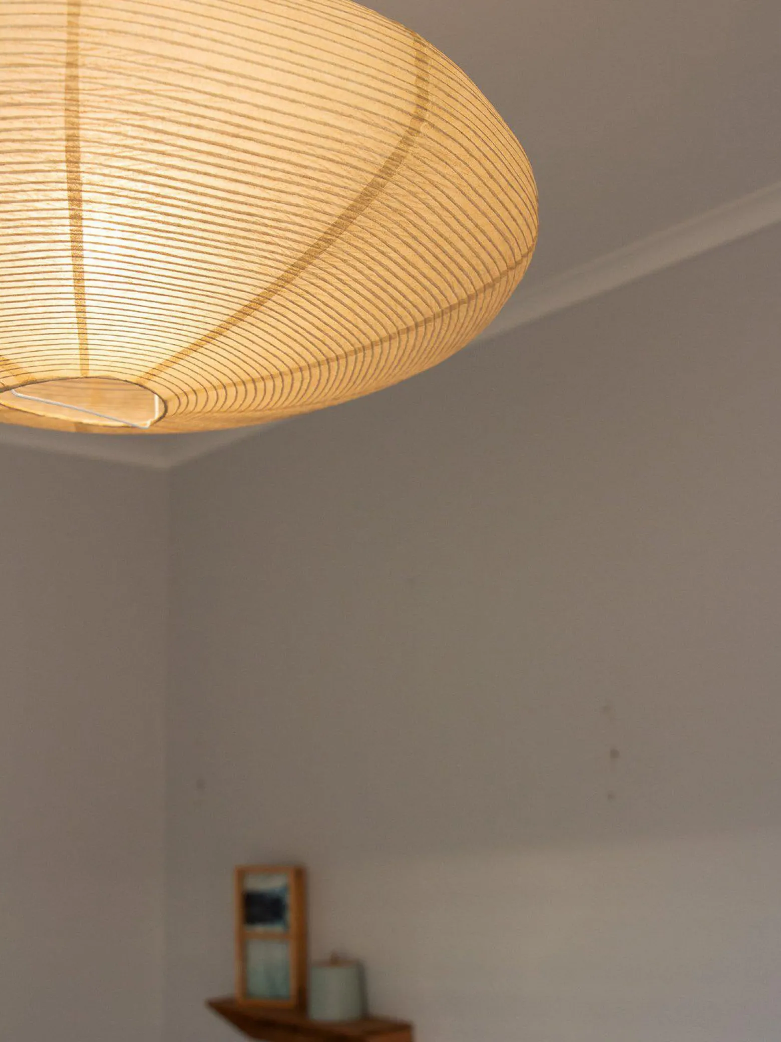 PR Home Yuni-riippuvalo, beige, paperi, Ø 58 cm, E27