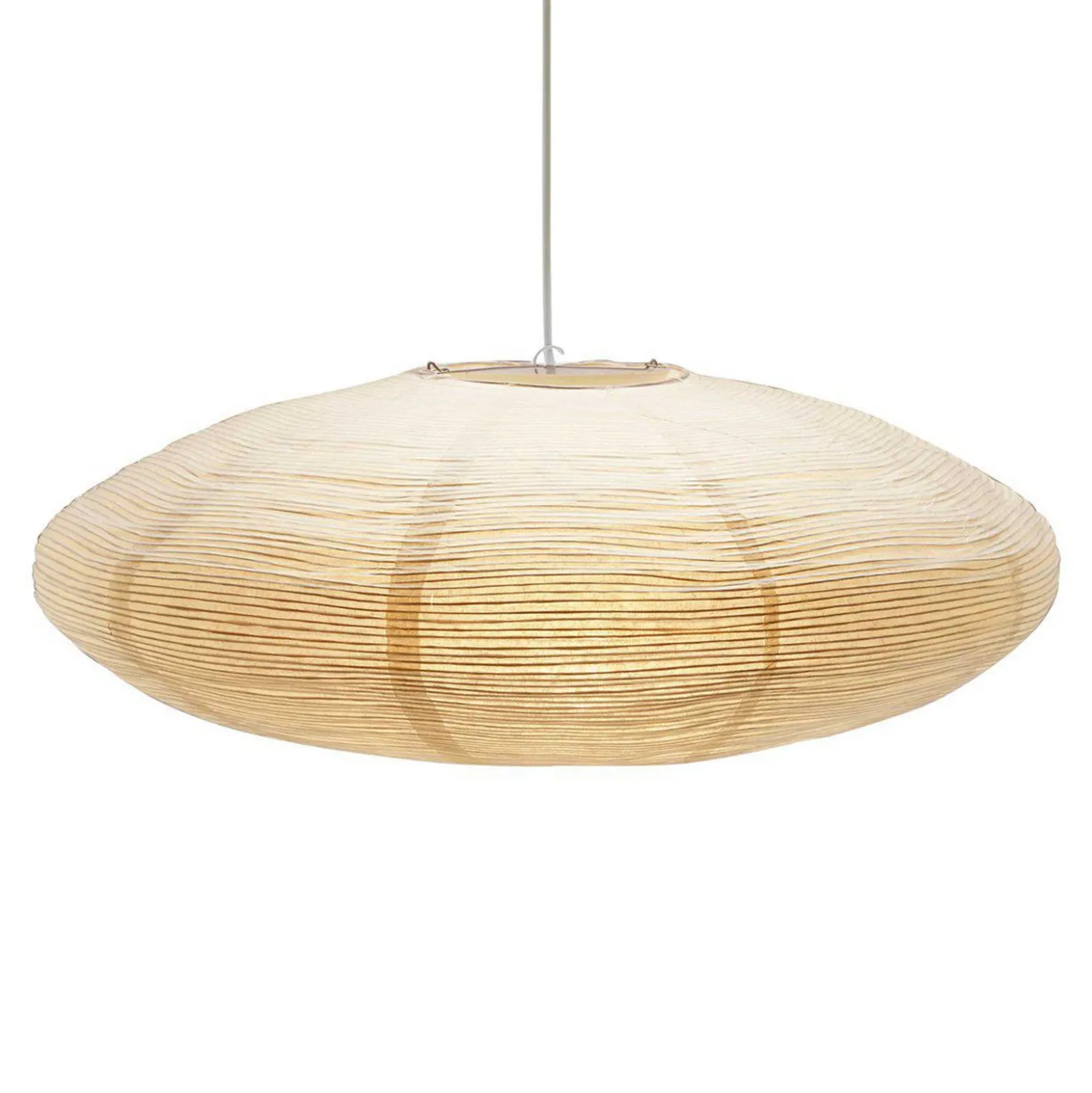 PR Home Yuni-riippuvalo, beige, paperi, Ø 58 cm, E27
