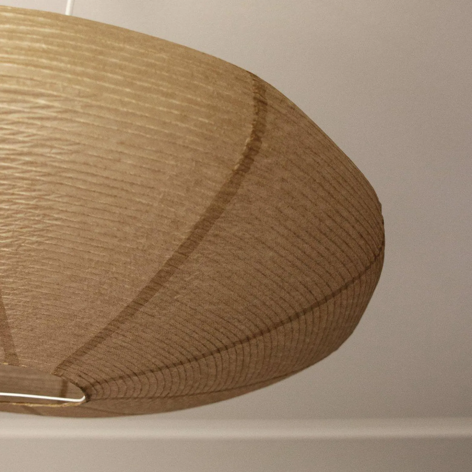 PR Home Yuni-riippuvalo, beige, paperi, Ø 58 cm, E27