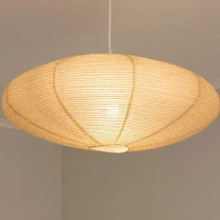 PR Home Yuni-riippuvalo, beige, paperi, Ø 58 cm, E27