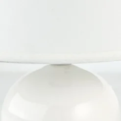 Primo pöytävalaisin, valkoinen, Ø 19 cm, tekstiili/keraaminen