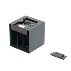 Prios LED-aurinkoseinävalaisin Lius, korkeus 15 cm, liiketunnistin