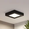 Prios LED-kattovalaisin Alette, musta, 12 W, CCT, himmennettävä
