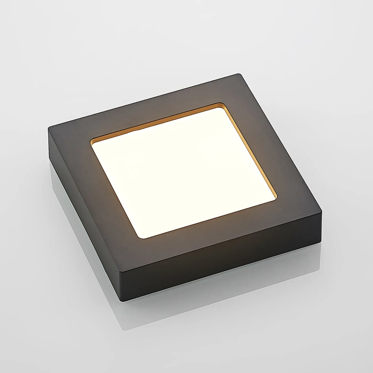 Prios LED-kattovalaisin Alette, musta, 12 W, CCT, himmennettävä