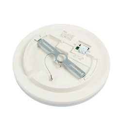 Prios LED-kattovalaisin Artin, Ø 28 cm, valkoinen, CCT, IP65