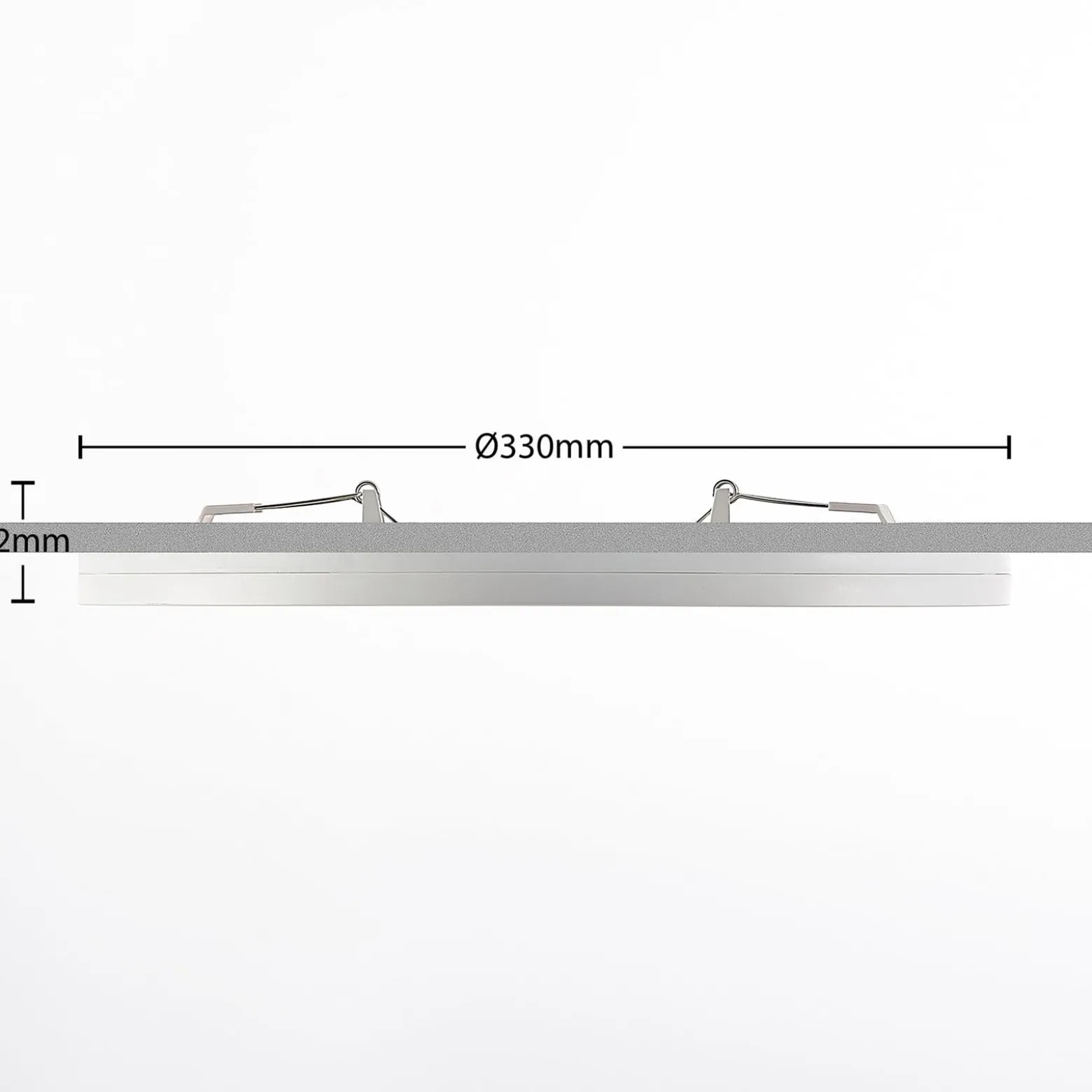 Prios LED-kattovalaisin Aureka, 2 kpl, sensori, Ø 33 cm, valkoinen