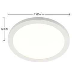 Prios LED-kattovalaisin Aureka, 3 kpl, sensori, Ø 33 cm, valkoinen