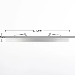 Prios LED-kattovalaisin Aureka, 3 kpl, sensori, Ø 33 cm, valkoinen