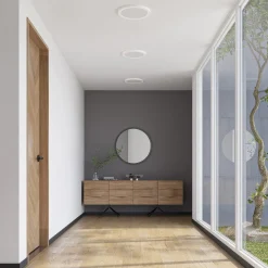 Prios LED-kattovalaisin Aureka, 3 kpl, sensori, Ø 33 cm, valkoinen