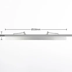 Prios LED-kattovalaisin Aureka, liiketunnistin, Ø 33 cm, valkoinen