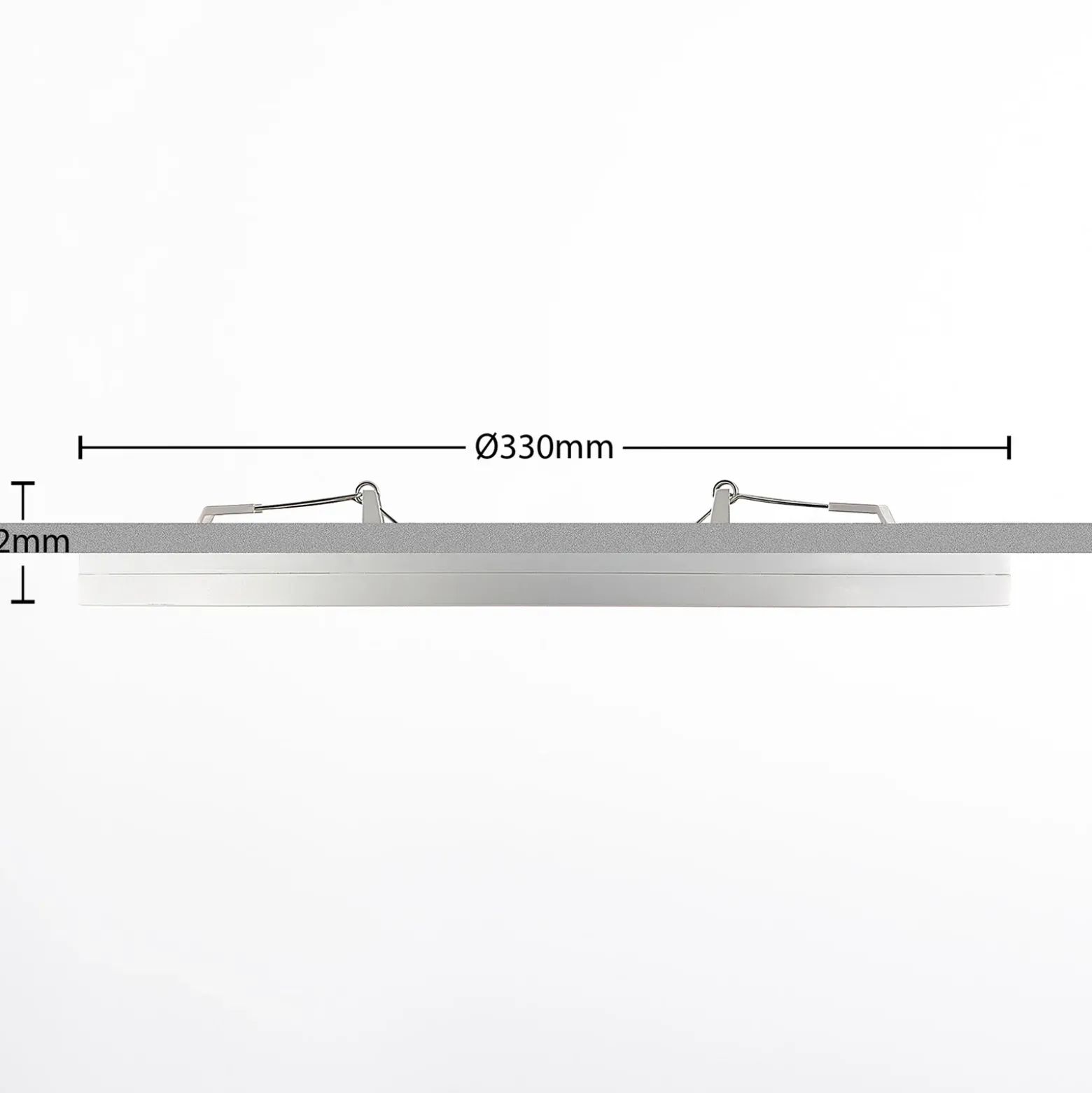 Prios LED-kattovalaisin Aureka, liiketunnistin, Ø 33 cm, valkoinen