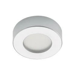 Prios LED-kattovalaisin Edwina, hopea, 12 cm, CCT, IP44
