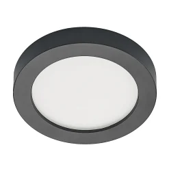Prios LED-kattovalaisin Edwina, musta, 23 cm, CCT, IP44