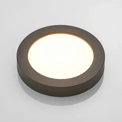 Prios LED-kattovalaisin Edwina, musta, 23 cm, CCT, IP44