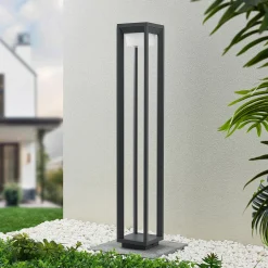 Prios LED polkuvalaisin Gamion, 90 cm, antrasiitti, metalli, IP54