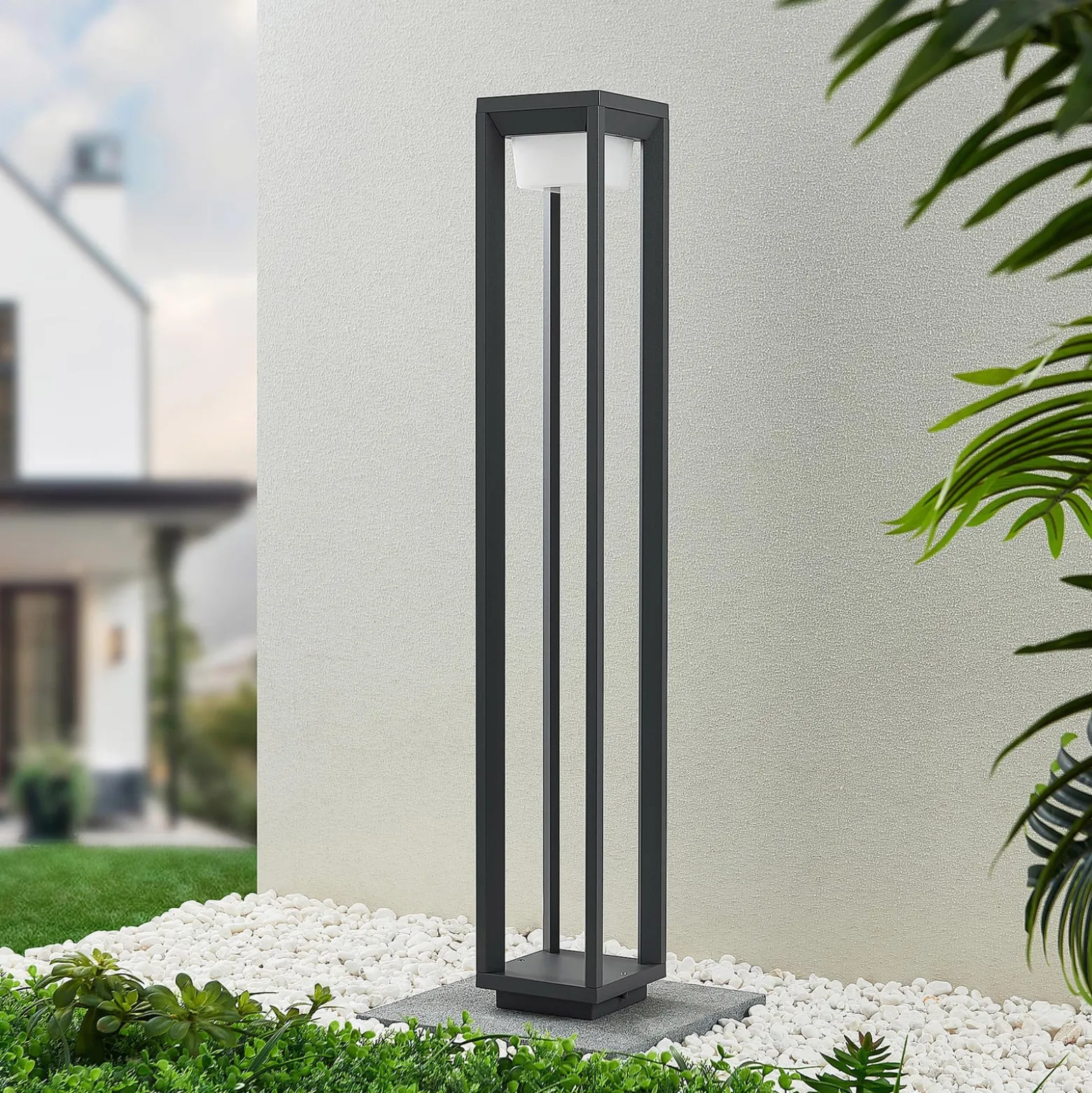 Prios LED polkuvalaisin Gamion, 90 cm, antrasiitti, metalli, IP54