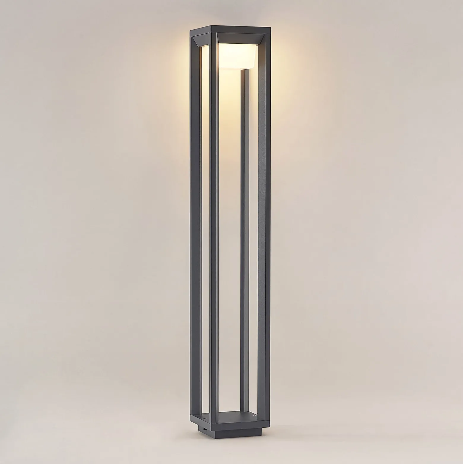 Prios LED polkuvalaisin Gamion, 90 cm, antrasiitti, metalli, IP54