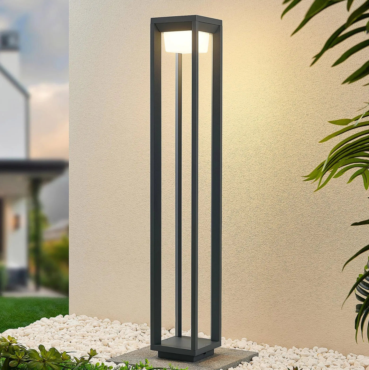 Prios LED polkuvalaisin Gamion, 90 cm, antrasiitti, metalli, IP54