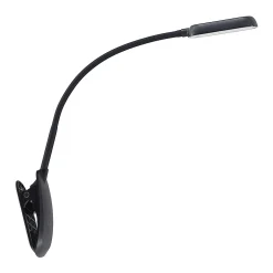 Prios LED-puristinvalo Najari, musta, ladattava akku, USB, 51 cm