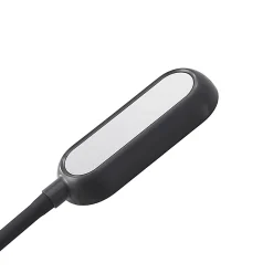 Prios LED-puristinvalo Najari, musta, ladattava akku, USB, 51 cm