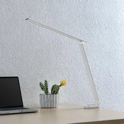 Prios LED-pöytävalaisin Tamarin, korkeus 40 cm, valkoinen, himmennettävä