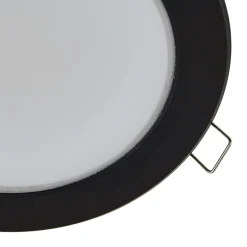 Prios LED upotettava valaisin Rida, musta, 14,5 cm, 12 W, CCT