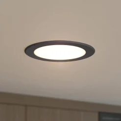 Prios LED upotettava valaisin Rida, musta, 14,5 cm, 12 W, CCT